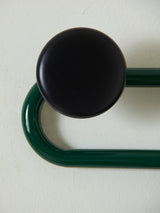 Set of Lacquered Mirror and Coat Rack