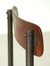 Cadira de ferro, fusta i boga