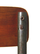 Cadira de ferro, fusta i boga