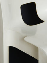 Cadira de plàstic blanca