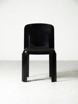 Cadira de fibra de vidre negra