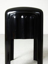 Cadira de fibra de vidre negra