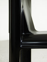 Cadira de fibra de vidre negra