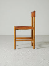 Cadira de roure i cuir