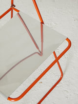 Cadira plegable de ferro lacat i acer