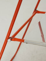 Cadira plegable de ferro lacat i acer