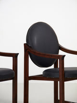 Parella de butaques de noguera