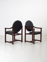 Parella de butaques de noguera