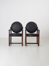 Parella de butaques de noguera