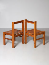 Pair of Pine chairs