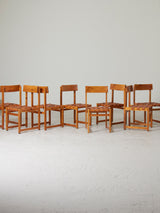 Juego de ocho sillas Tiracord
