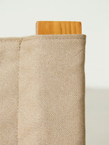 Pareja de sillones de pino y tela