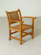 Parella de butaques de fusta i corda