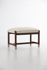 Upholstered Walnut Bench