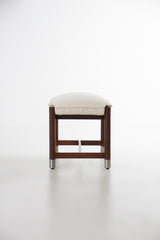 Upholstered Walnut Bench