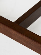 Upholstered Walnut Bench