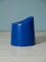 Tamboret de plàstic blau