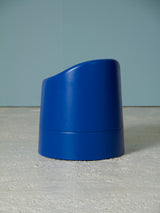 Tamboret de plàstic blau