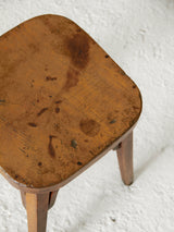 Taburete francés de madera