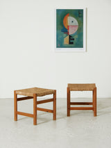 Pair of Pine Billar Stools