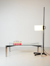 Glass and Iron Coffee Table