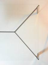 Glass and Iron Coffee Table