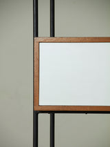 Iron, Wood, and Formica Shelf Unit