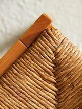 Set of Four Pine and Rush Dining Chairs