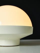 Plastic and Opaline Table Lamp