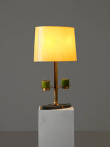 Brass and Parchment Table Lamp