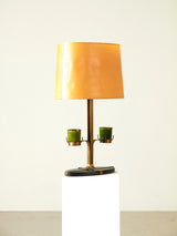 Brass and Parchment Table Lamp