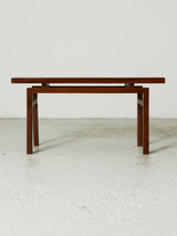 Mesa auxiliar de madera rectangular