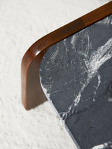 Wood and Marble Coffee Table