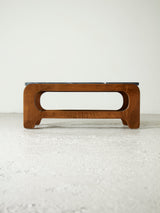 Wood and Marble Coffee Table