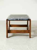 Wood and Marble Coffee Table