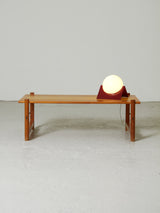 Mesa de centro de pino rectangular