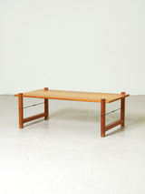 Mesa de centro de pino rectangular