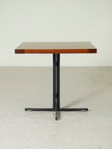 Square Dining Table on Iron and Wood