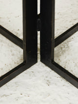 Square Dining Table on Iron and Wood