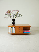 Mesa de centro de pino con cajones