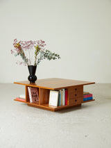 Mesa de centro de pino con cajones