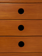 Mesa de centro de pino con cajones