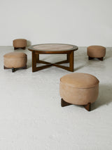 Mesa de centro y taburetes mod. 65