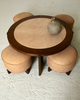 Mesa de centro y taburetes mod. 65