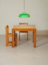 Square Pine Extendable Dining Table