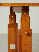 Taula de pi ajustable en alçada