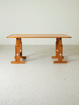 Taula de pi ajustable en alçada