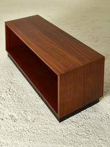 Mueble auxiliar de madera y fórmica negra