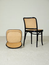 Pareja de sillas estilo Thonet mod. 811 negras