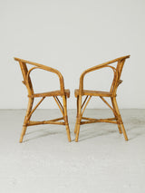 Wicker and Cane Dining Chairs